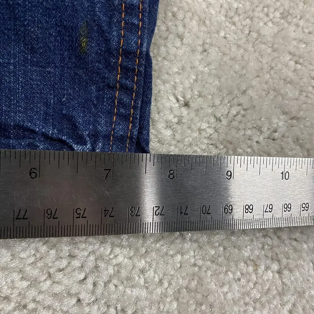 Vintage 50s Range Roper Jeans Mens Blue Denim Workwear Wide Leg High Rise